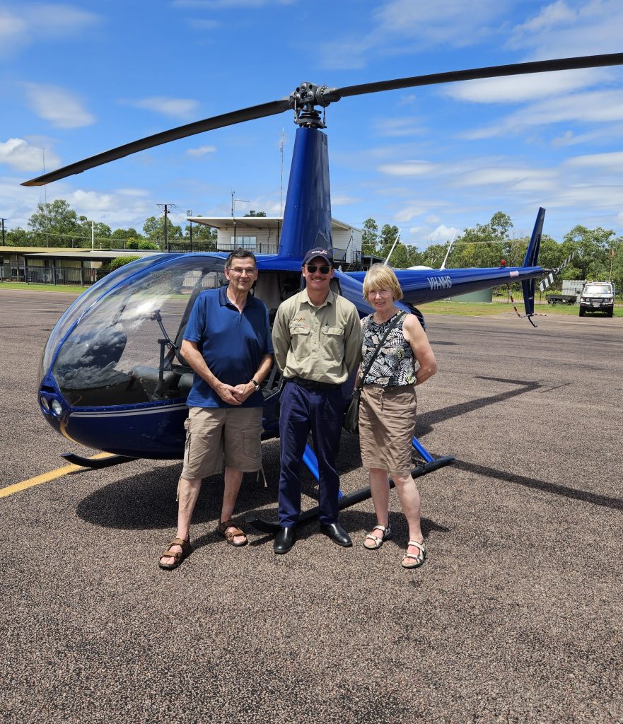 Helikopterflug in Jabiru